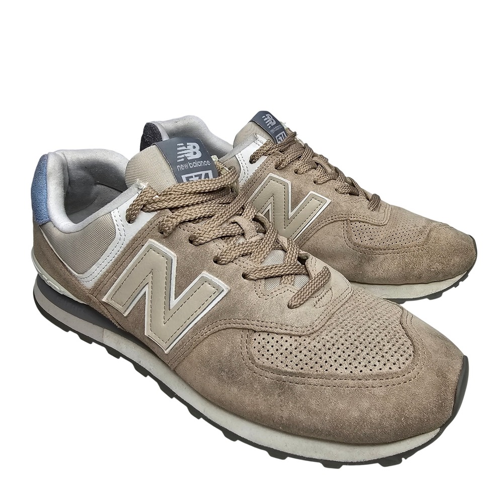 New Balance 574 Mens 12 Tan Beige Lifestyle Sneakers Low Top Shoes